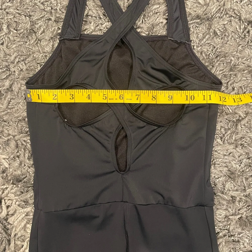 Weissman Black Unitard Dancewear Jazz Contemporary Acro Size Large